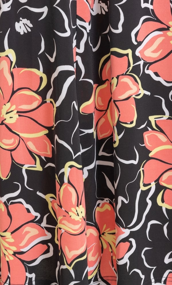 Anna Rose Floral Print Sleeveless Midi Dress