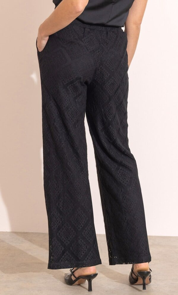 Diamond Lace Pull On Trousers