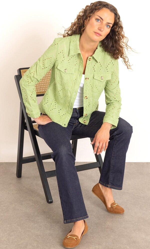 Anna Rose Embroidered Cotton Jacket