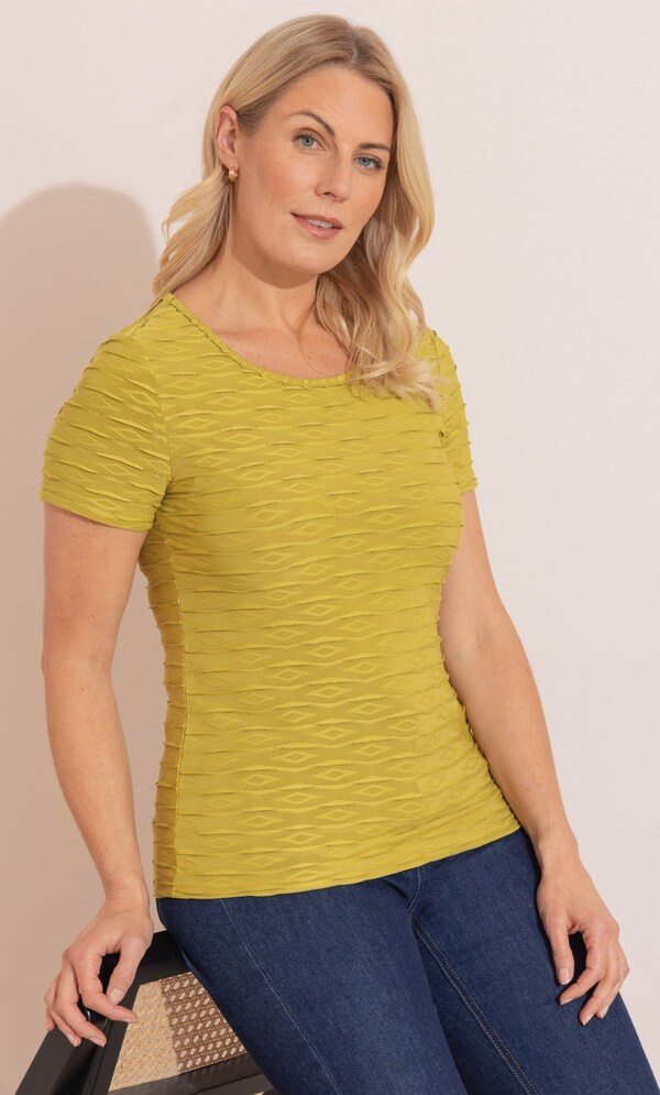 Anna Rose Diamond Wave Shimmer Top