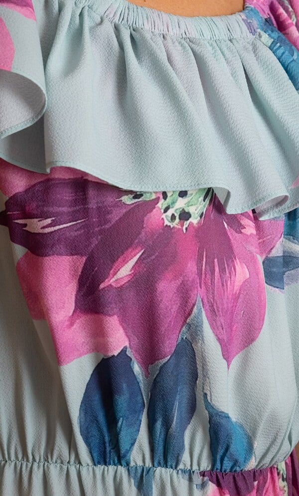 Floral Print Midaxi Dress