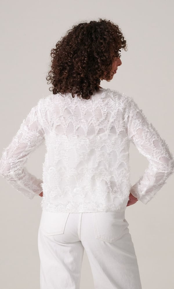 Feathered Design Tie Front Cover Up