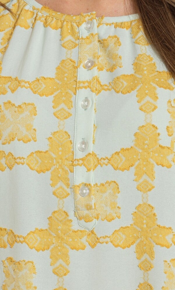 Jacquard Patterned Top