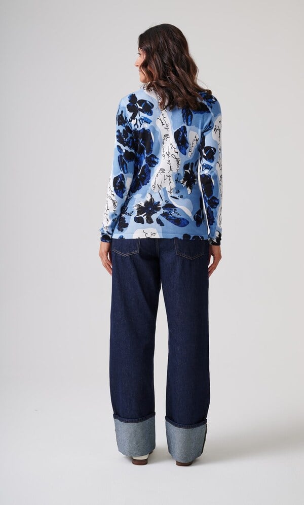 Anna Rose Embellished Printed Jumper