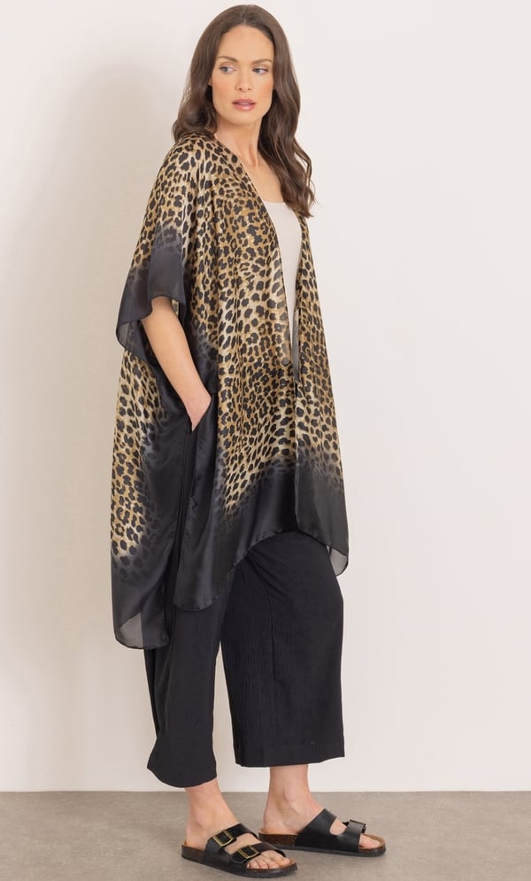 Animal Print Kimono