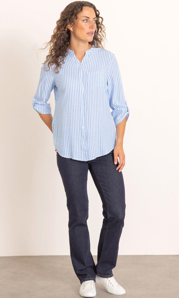 Anna Rose Striped Blouse