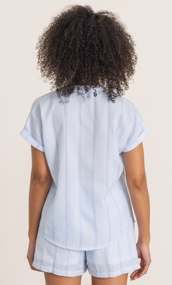 Striped Short Sleeve Top