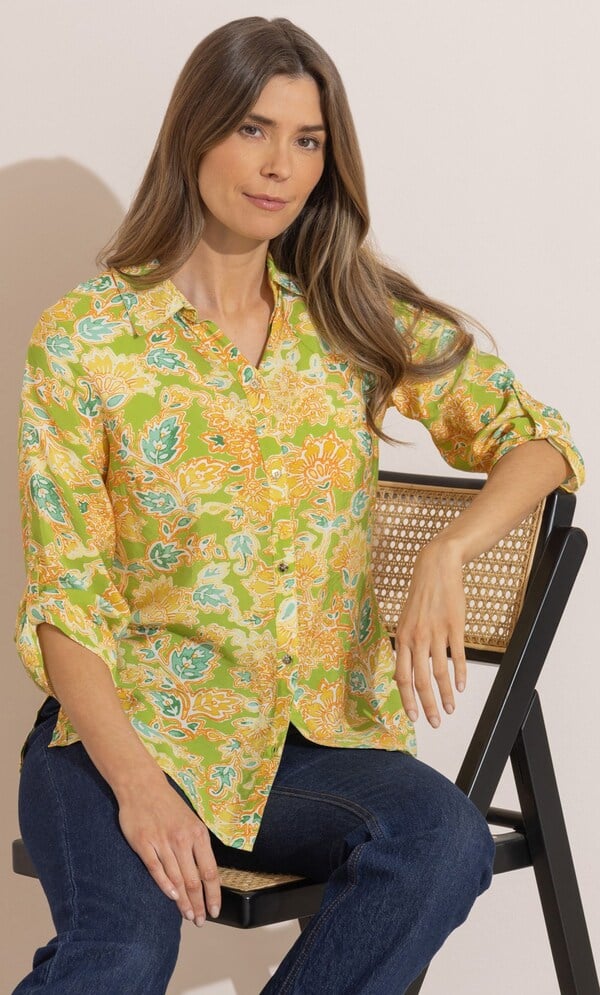 Garden Print Blouse