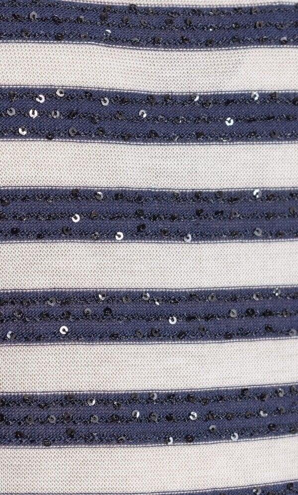 Anna Rose Embellished Striped Lightweight Jumper