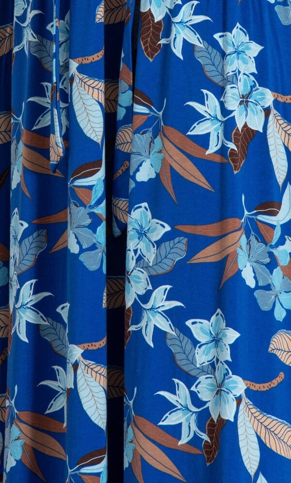 Floral Printed Sleeveless Jersey Maxi Dress