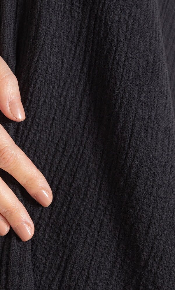 Dip Hem Cotton Strappy Dress