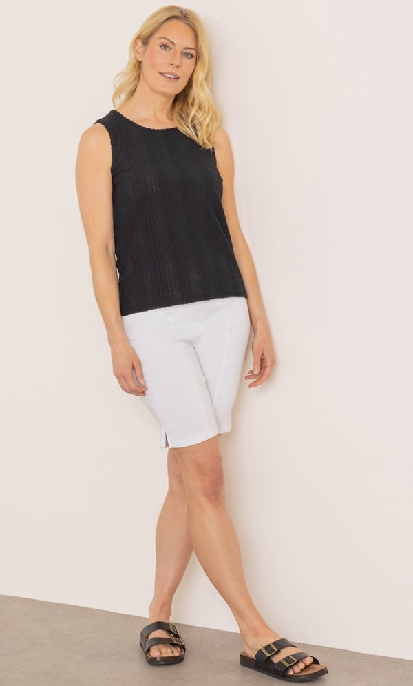 Sleeveless Textured Top