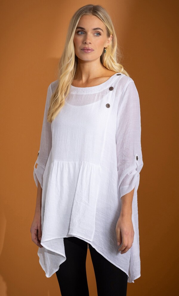 Dipped Hem Tunic Top