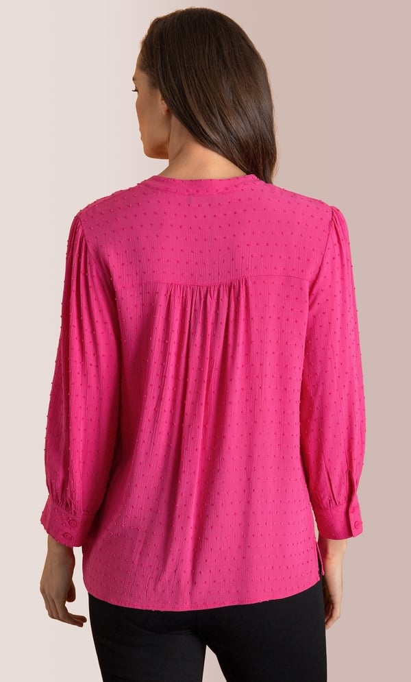 Textured Tie Neck Top