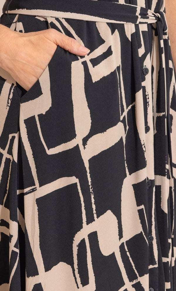 Anna Rose Printed Jersey Shirt Dress