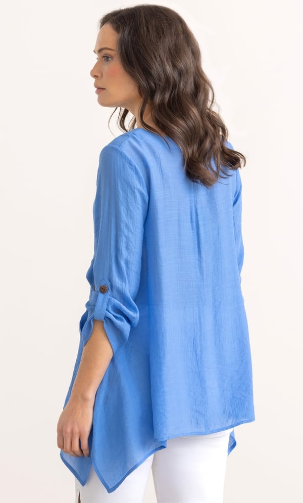 Dip Hem Pocket Tunic Top