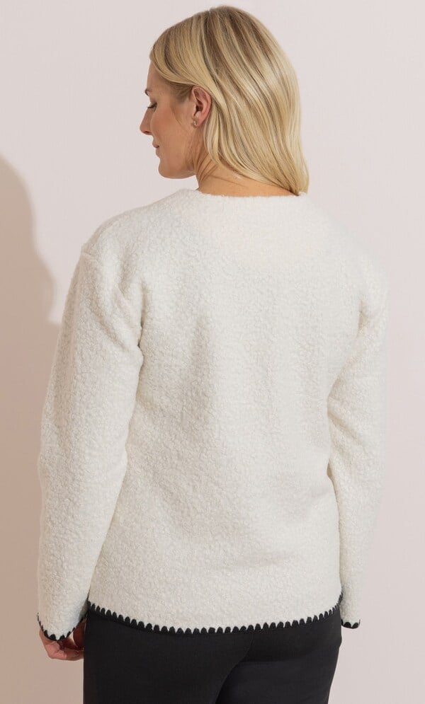 Anna Rose Boucle Collarless Jacket