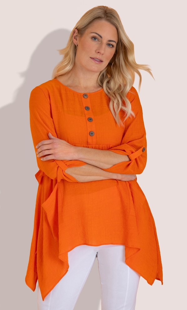 Dipped Hem Tunic Top