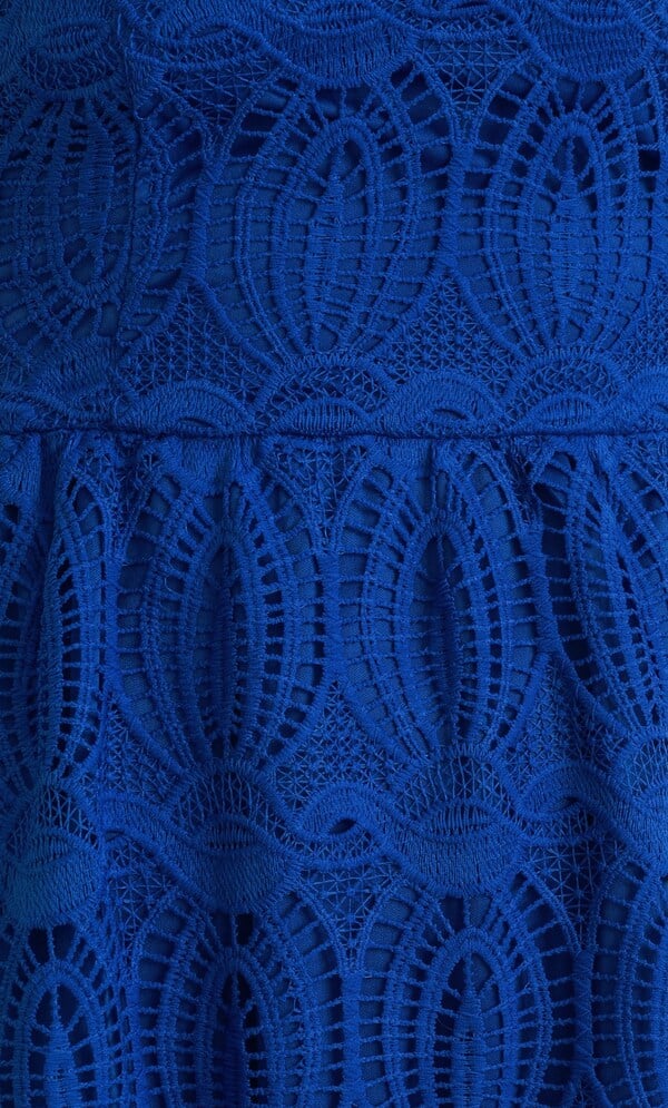 Bandeau Crochet Lace Maxi Dress
