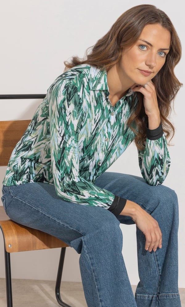 Anna Rose Patterned Blouse