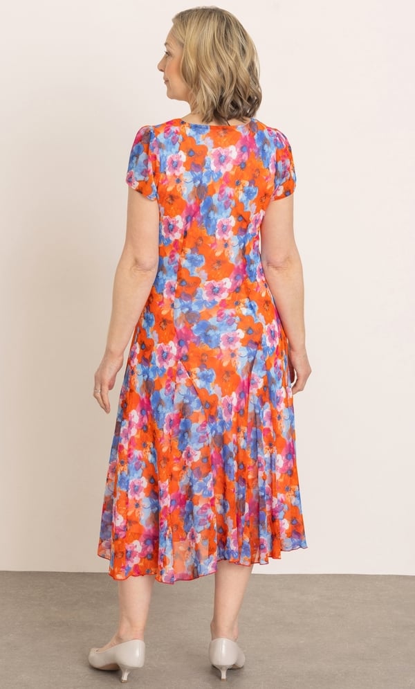 Anna Rose Garden Print Midi Dress