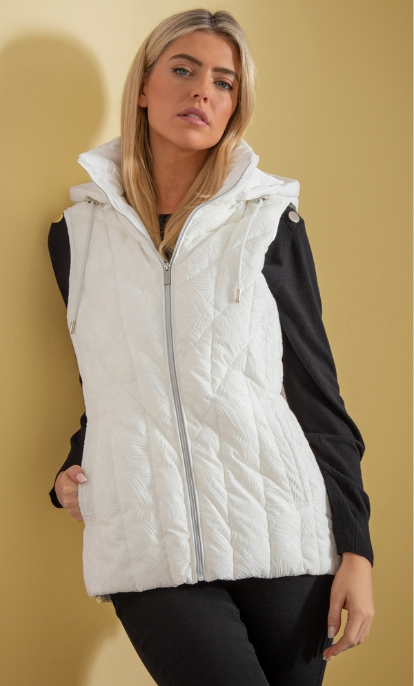 Flocked Padded Gilet
