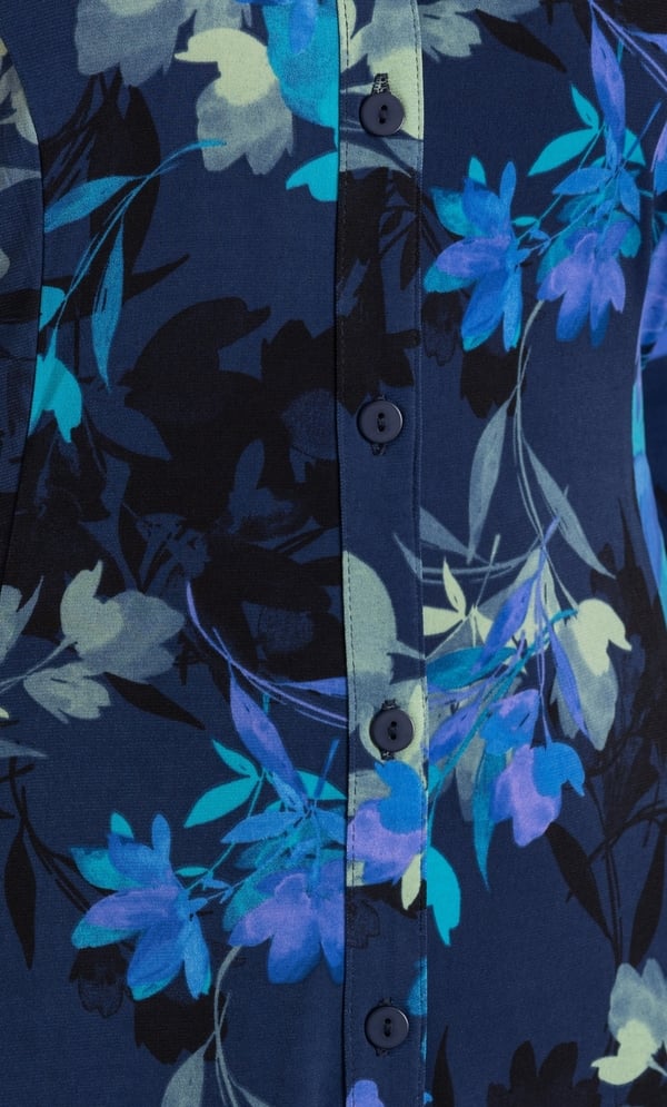 Anna Rose Floral Print Shirt Dress