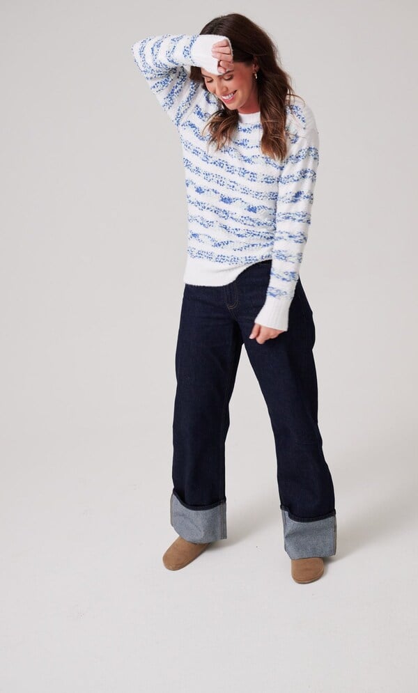 Textured Stripe Jumper