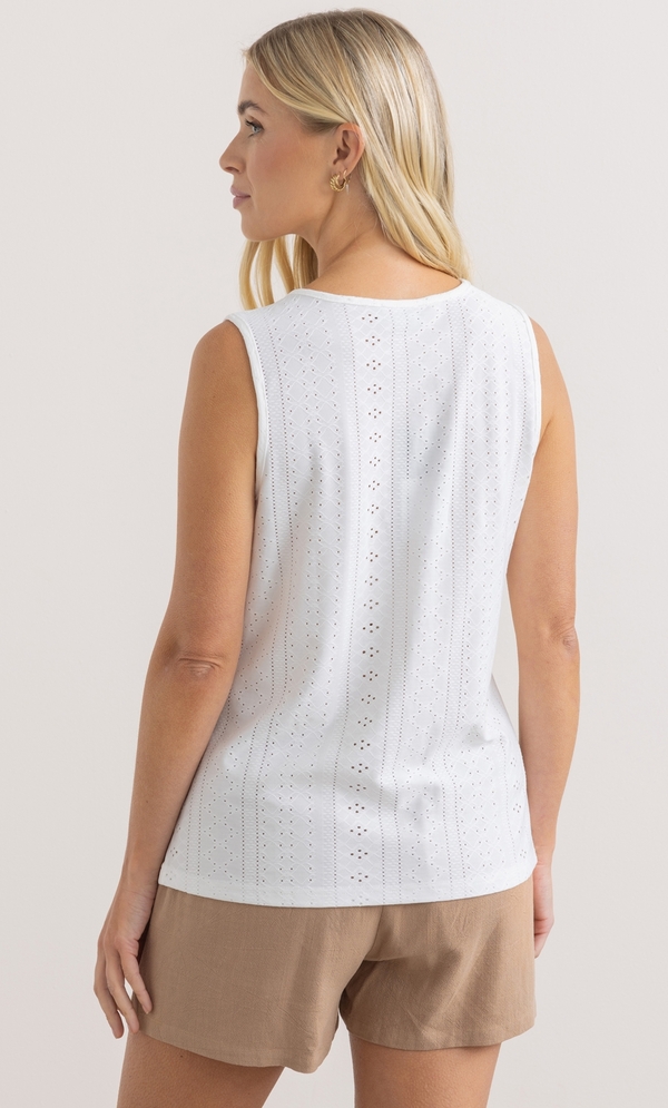 Sleeveless Textured Vest Top