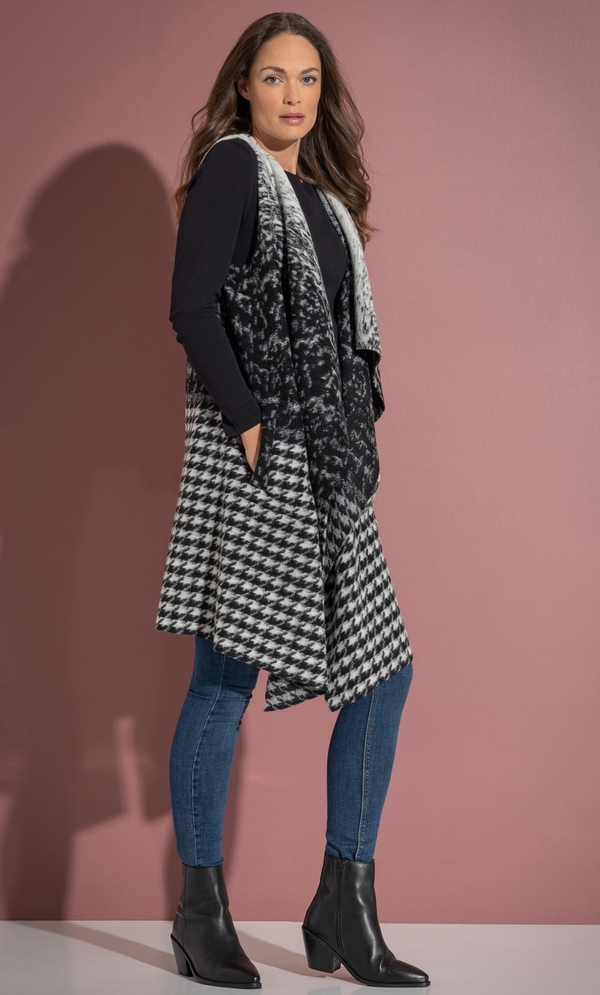 Sleeveless Longline Gilet