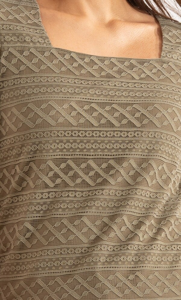 Short Sleeve Lace Top