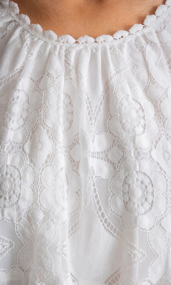 Lace Trim Top