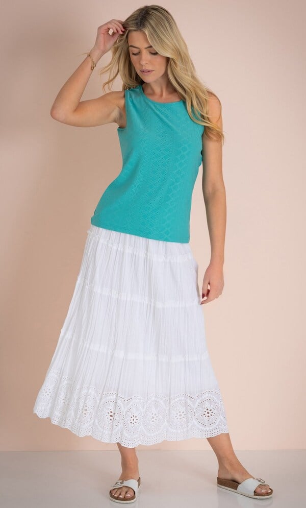 Sleeveless Textured Top