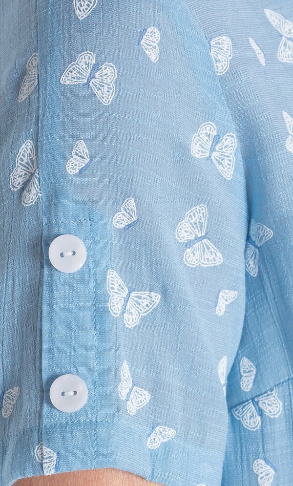 Anna Rose Butterfly Print Blouse