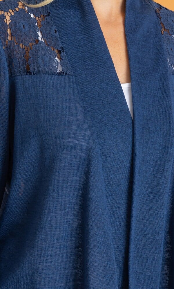 Lace Trim Cardigan