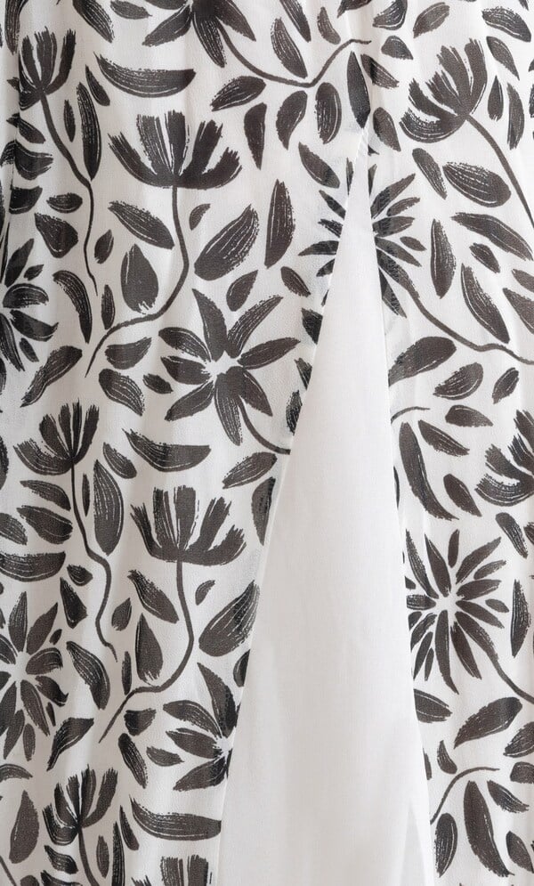 Anna Rose Botanical Print Pleated Dress