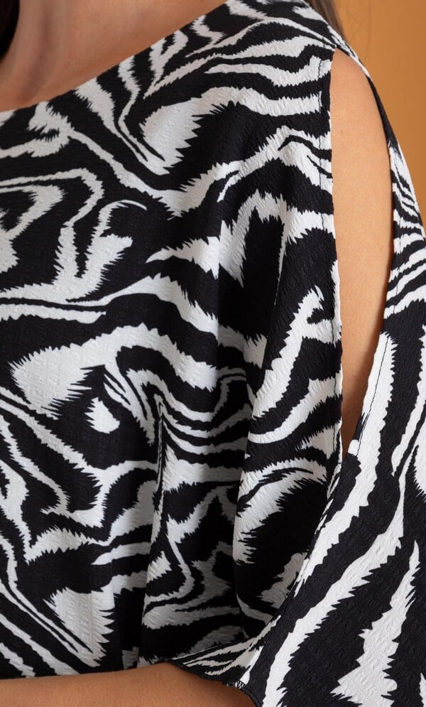Printed Kimono Top