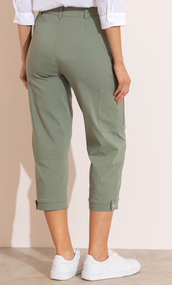 Cropped Cargo Trousers