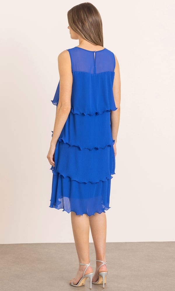 Pleated Layered Sleeveless Dress