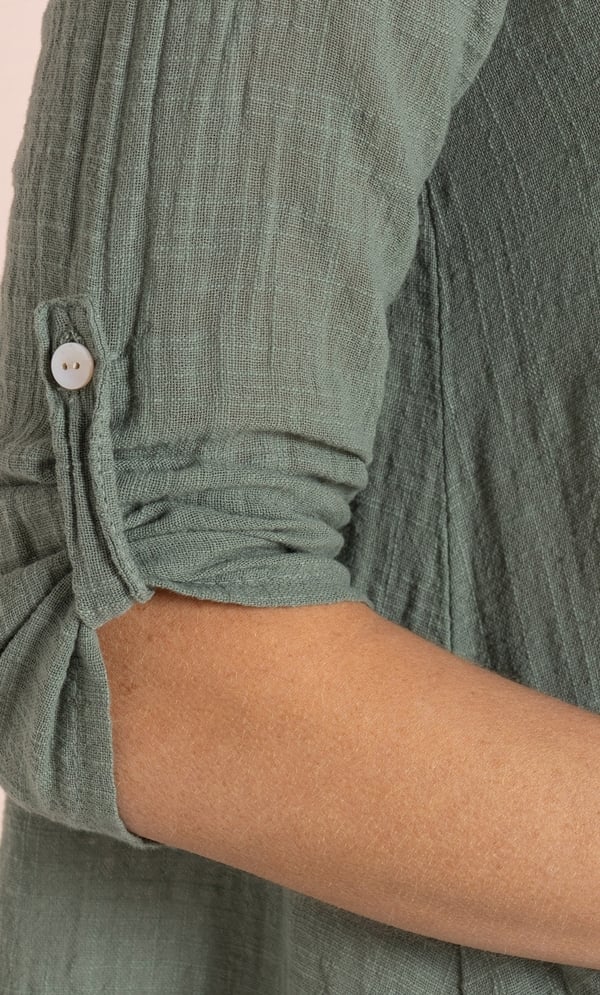 Printed Dipped Hem Tunic Top