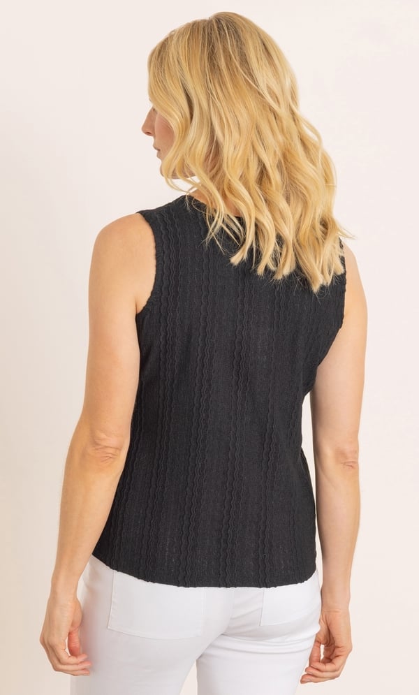 Sleeveless Textured Top