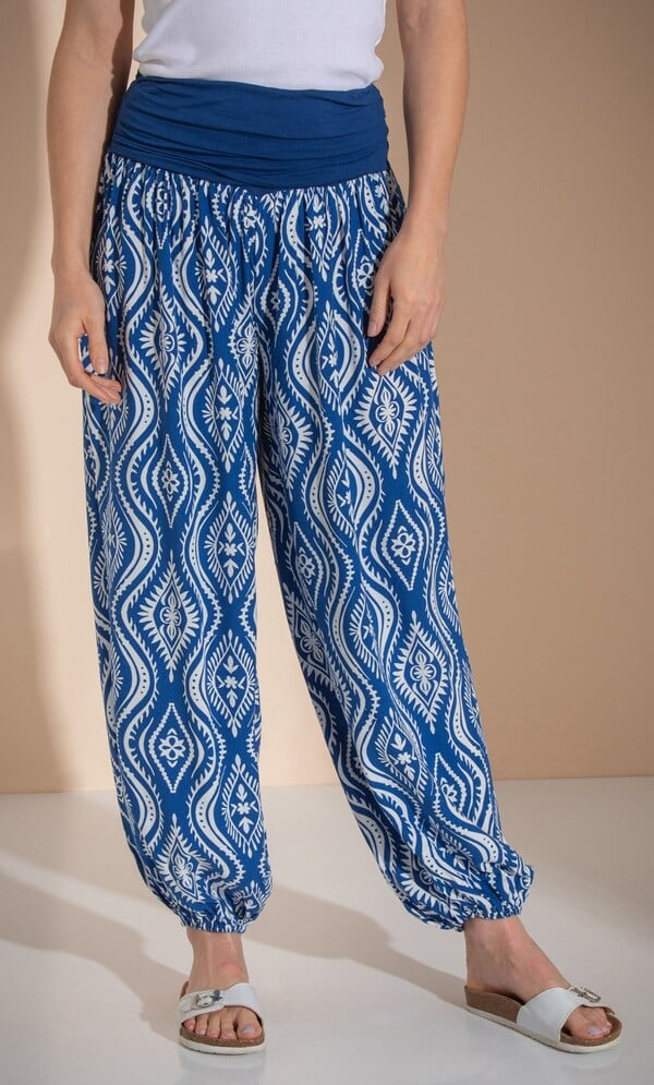 Printed Balloon Trousers