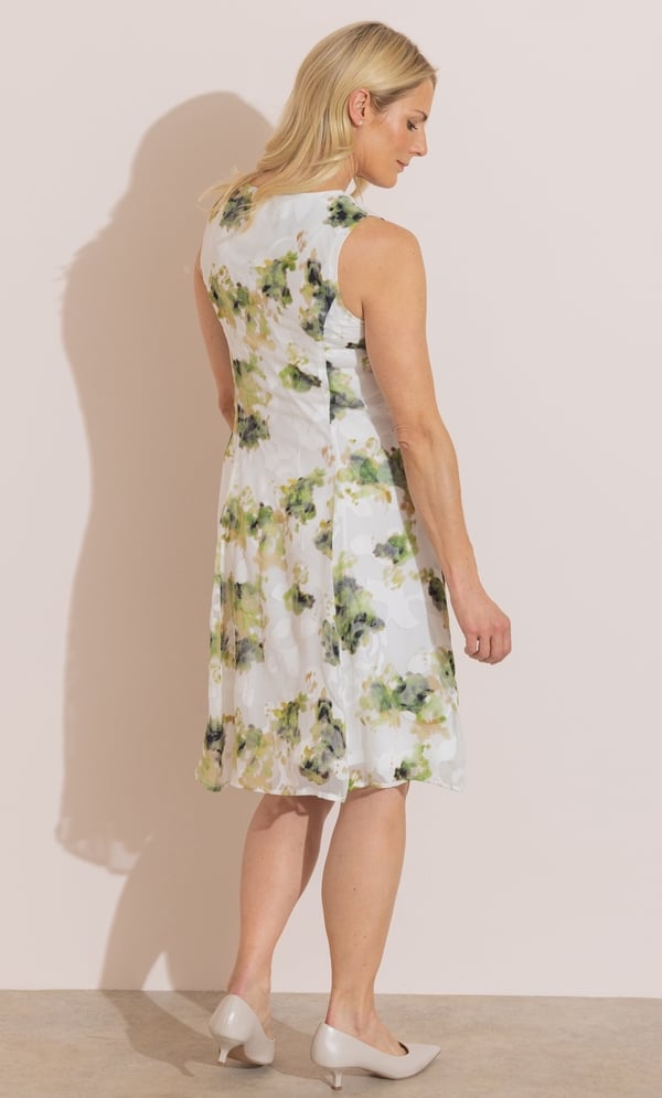 Anna Rose Printed Jacquard Midi Dress