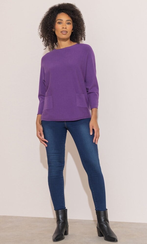 Batwing Knitted Jumper