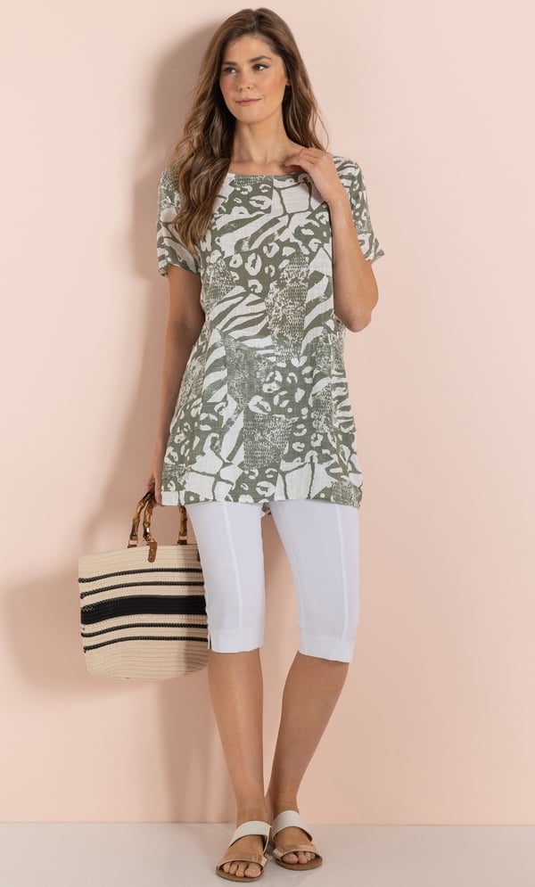 Oversized Printed Top
