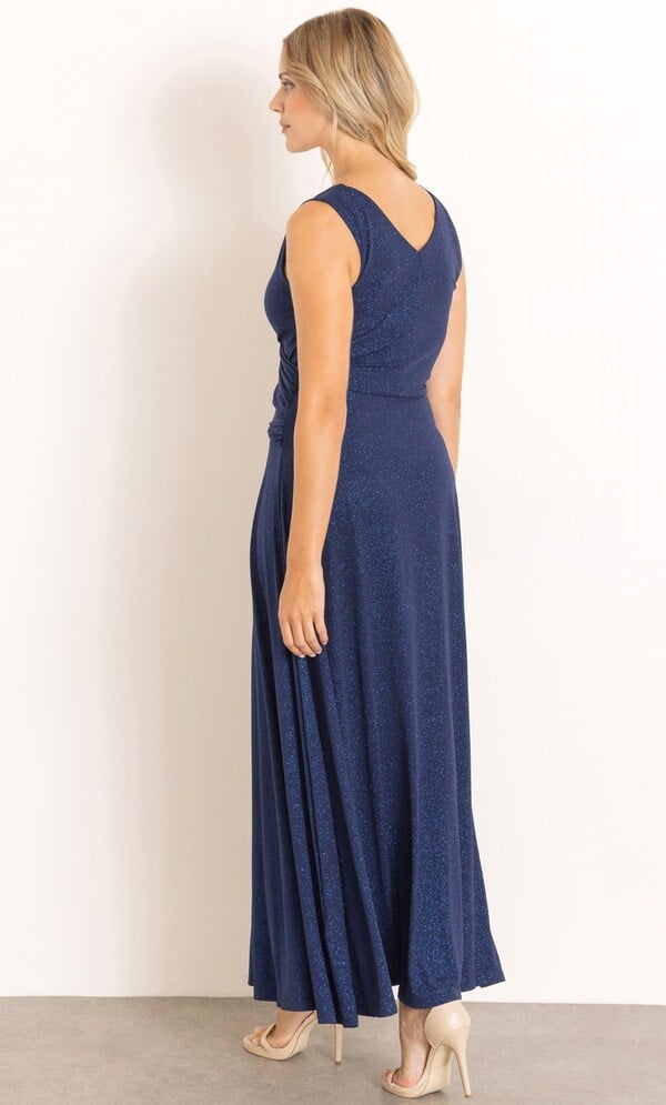 Shimmer Sleeveless Maxi Dress