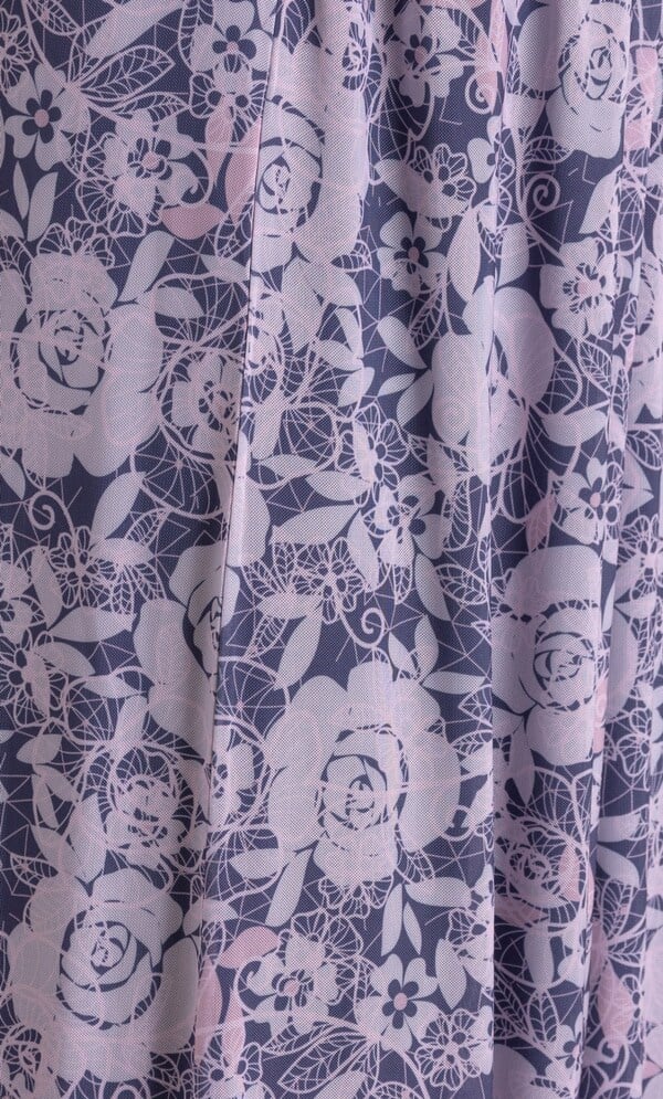 Anna Rose Floral printed Mesh Midi Skirt