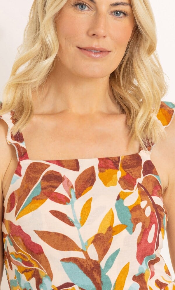 Sleeveless Printed Midaxi Dress