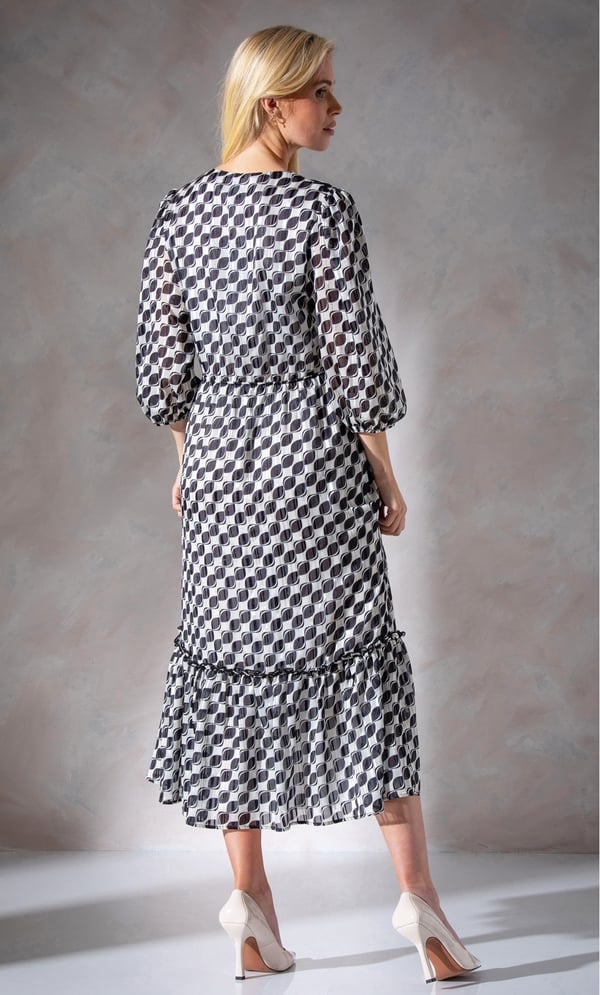 Printed Chiffon Midaxi Dress