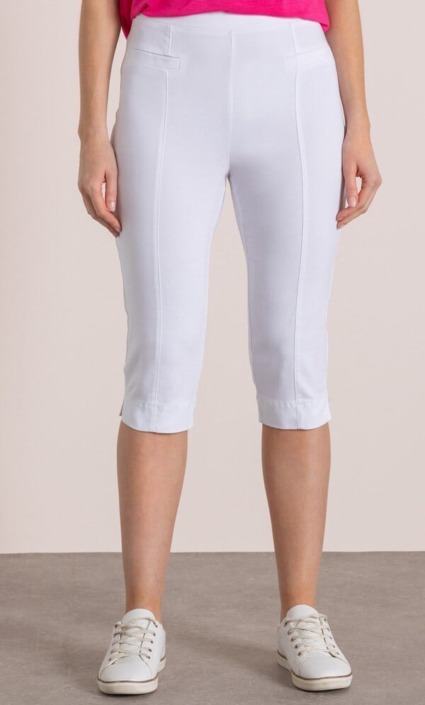 Pull On Cropped Trousers